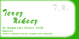 terez mikecz business card
